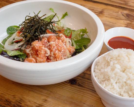 Fresh Salmon Don / 三文鱼丼饭 / 생연어 덮밥
